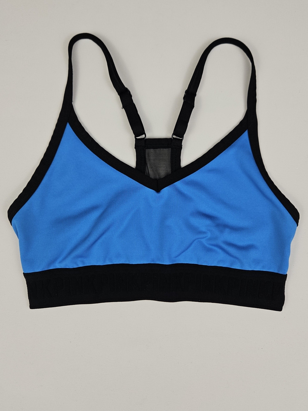 PINK Victoria’s Secret Ultimate Lightly Lined Sports Bra Blue Black XS